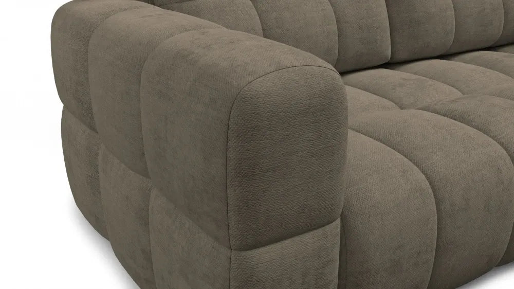 Canapea tapitata cu material pet friendly Alias maro L211x104cm