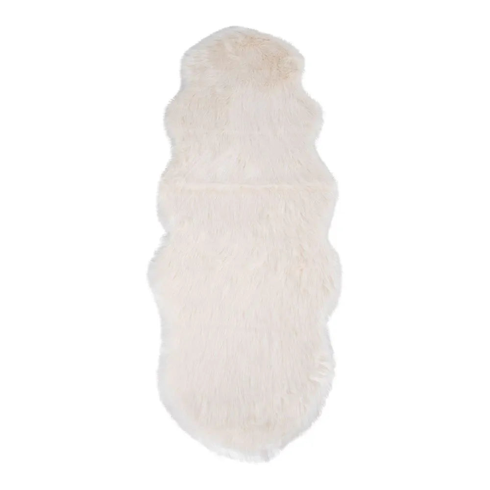 Blanita sintetica decorativa Crem 180x60cm Lambskin Artificial