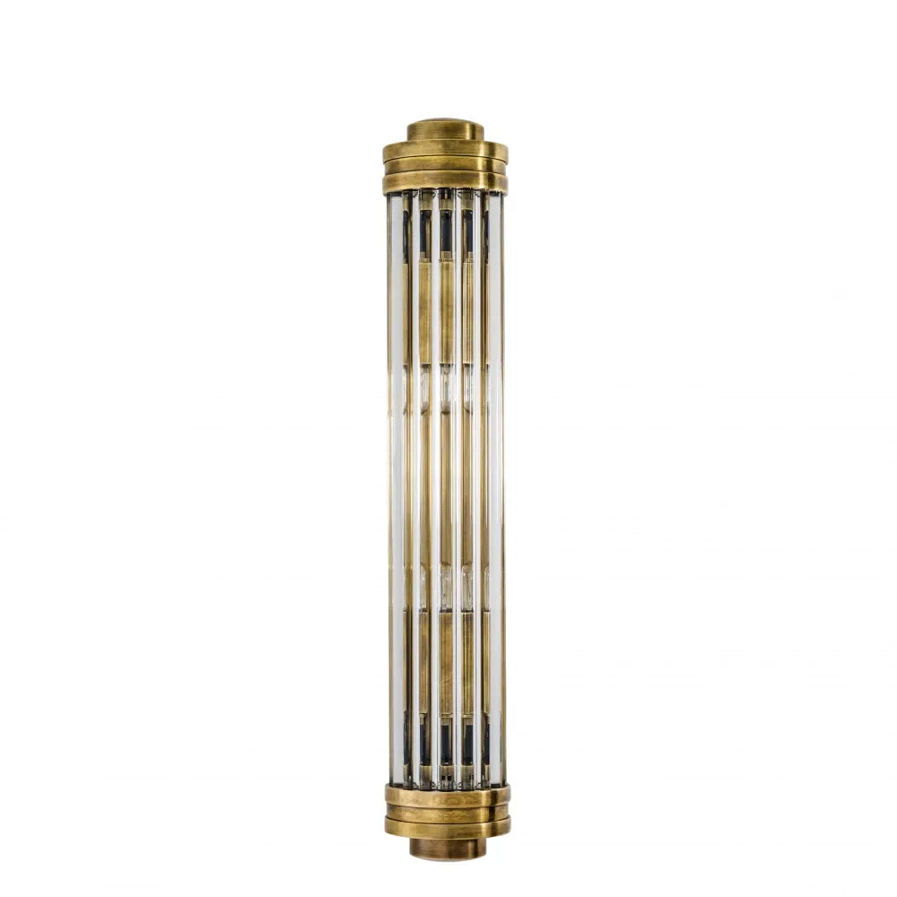 Aplica de perete din Metal Alama si Sticla Transparent H40xL7cm Gascogne S Eichholtz