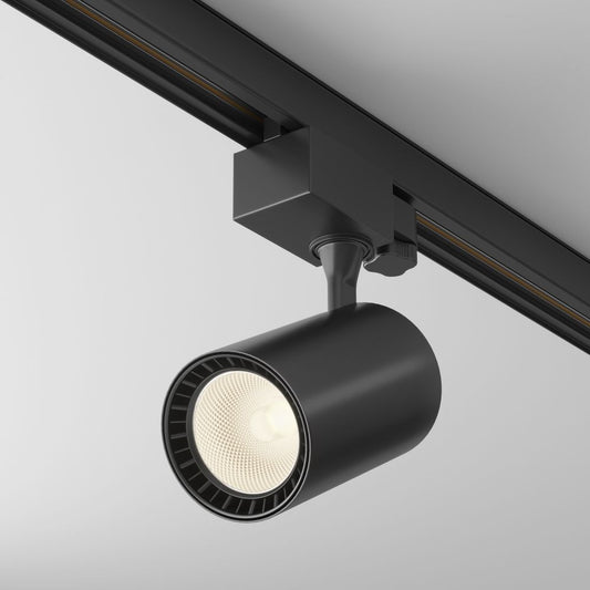 Spot pentru sina trifazata Trinity din Aluminiu Negru 10W 750lm 3000k L12xH18cm Vuoro