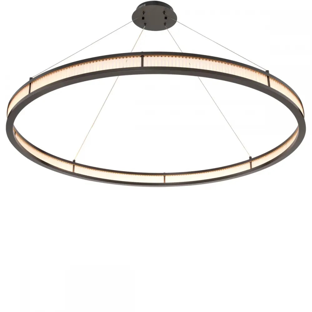 Candelabru din Metal Bronz si Sticla mata Transparent H240xD139cm Damien XL Eichholtz