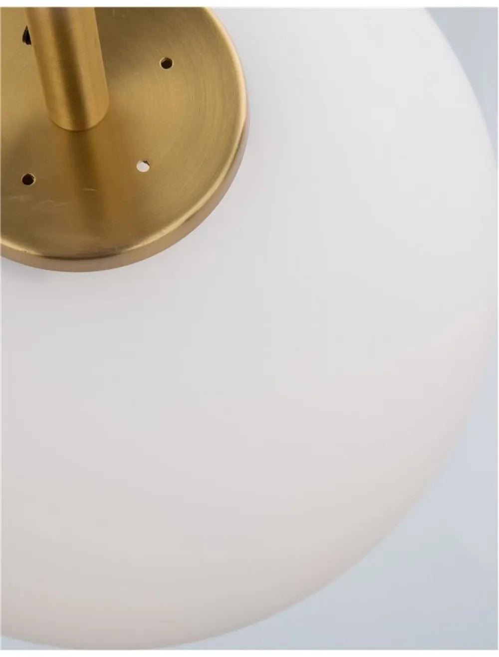 Pendul structura din Metal Auriu si abajur din Sticla Alb H120xL15.8cm IP20 LATO