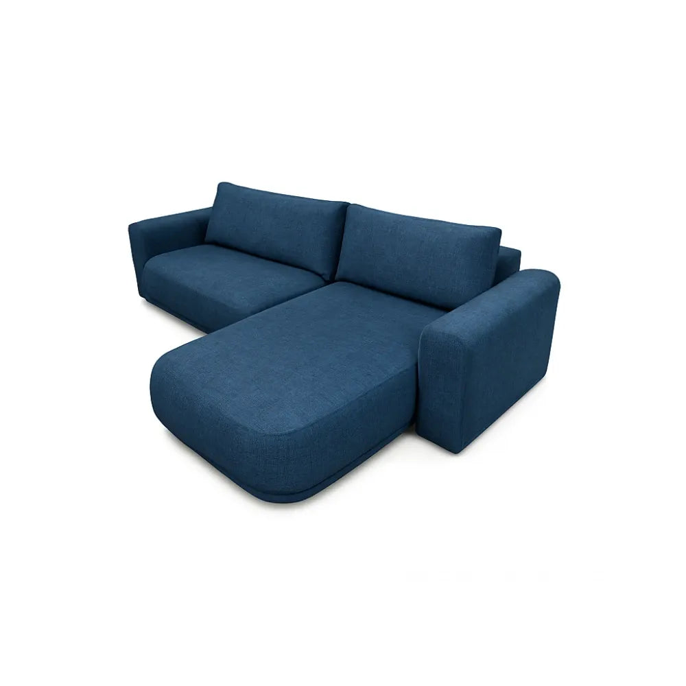 Coltar extensibil si spatiu pentru depozitare Maestro reversibil albastru L270x170cm