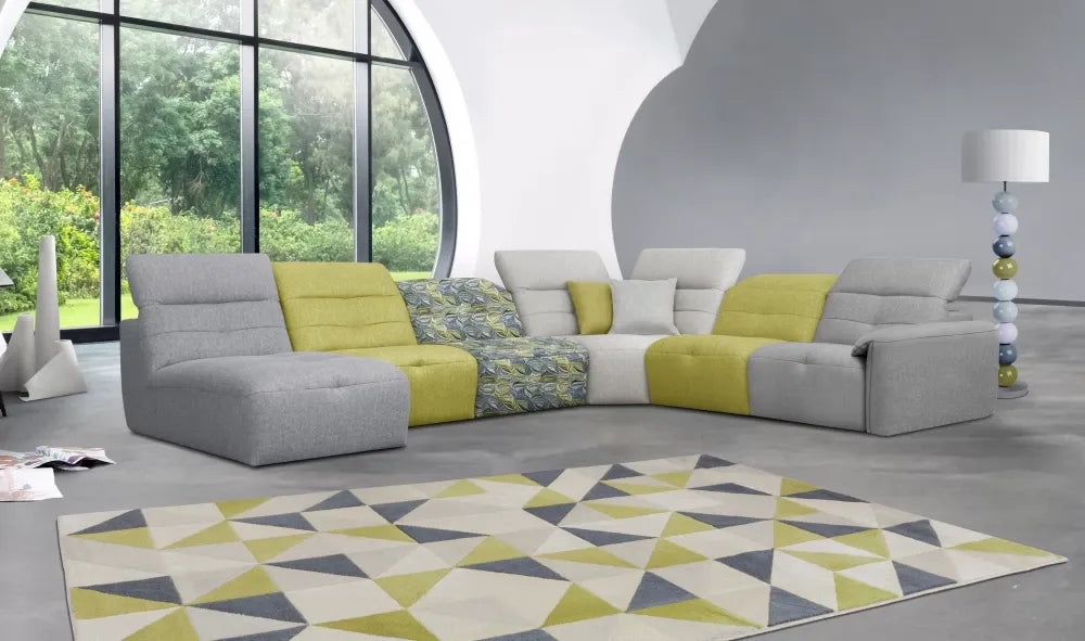 Coltar modular cu recliner 369cm Moon