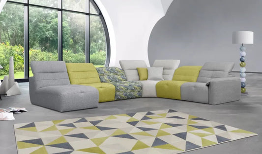 Coltar modular cu recliner 369cm Moon