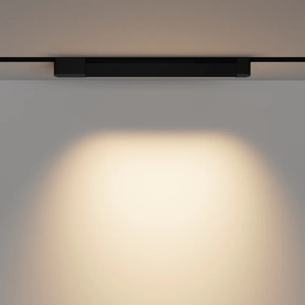Spot dreptunghiular pentru sina Unity din Aluminiu Negru H5xL51cm IP20 22W 1130lm 3000k Unity