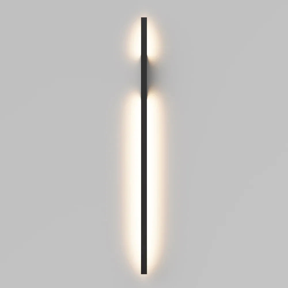 Aplica perete din Aluminiu Negru H86xL6.8cm Halo
