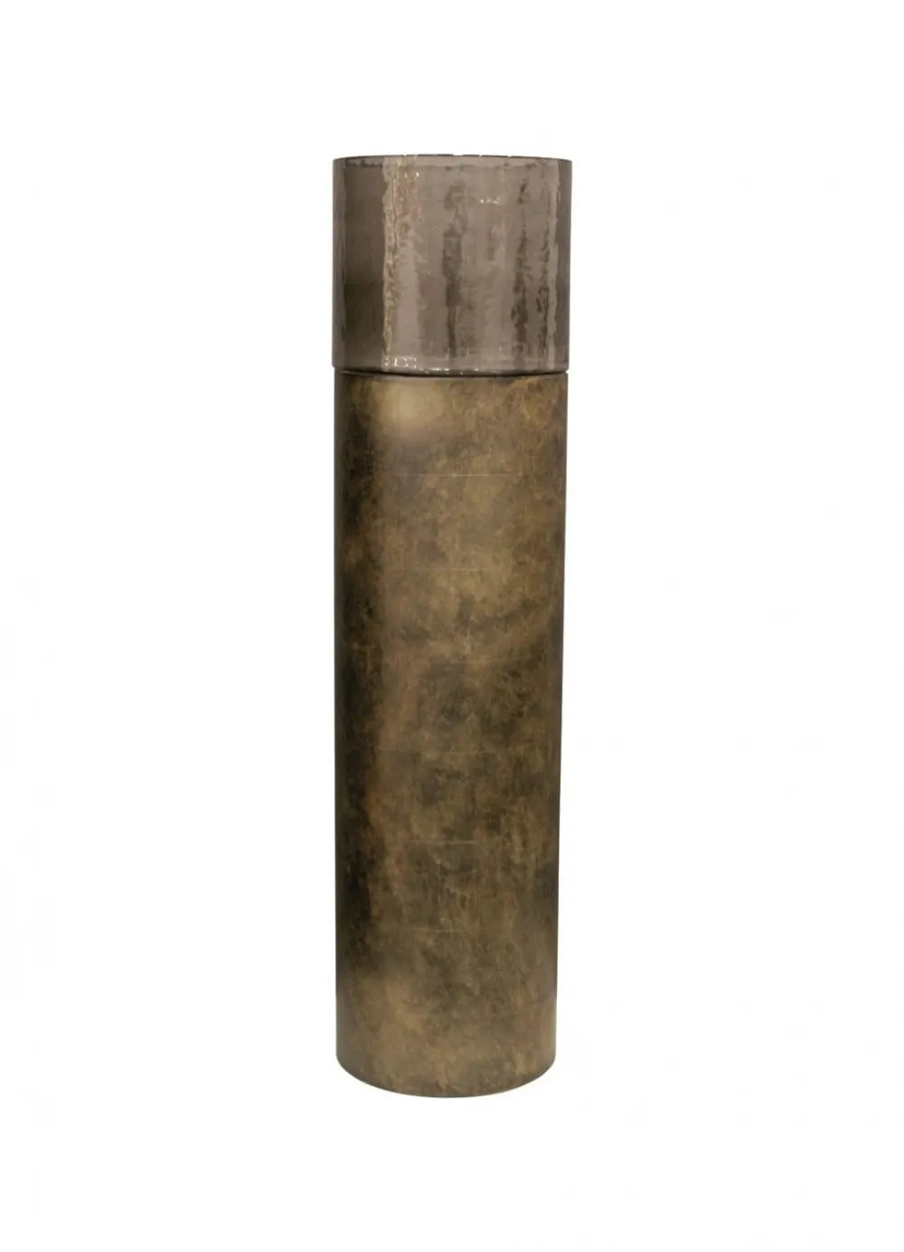 Suport lumanare din Metal/Sticla Auriu D26.5xH105cm Mayce L Richmond Interiors