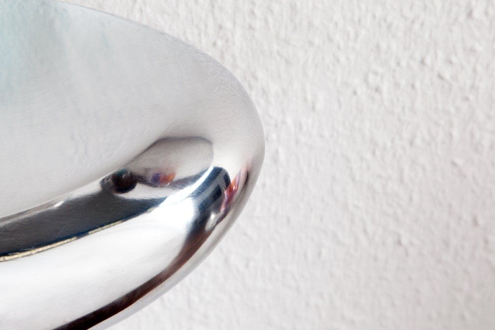 Etajera suspendata din Aluminiu Argintiu Tear L40xH20cm