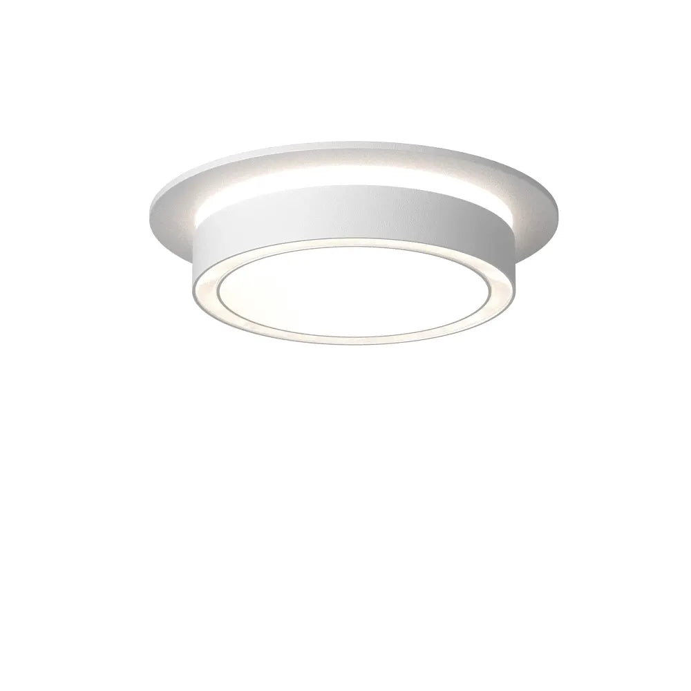 Spot incastrat din Aluminiu/Acrilic Alb H4.15xD10.5cm 12W Orlo