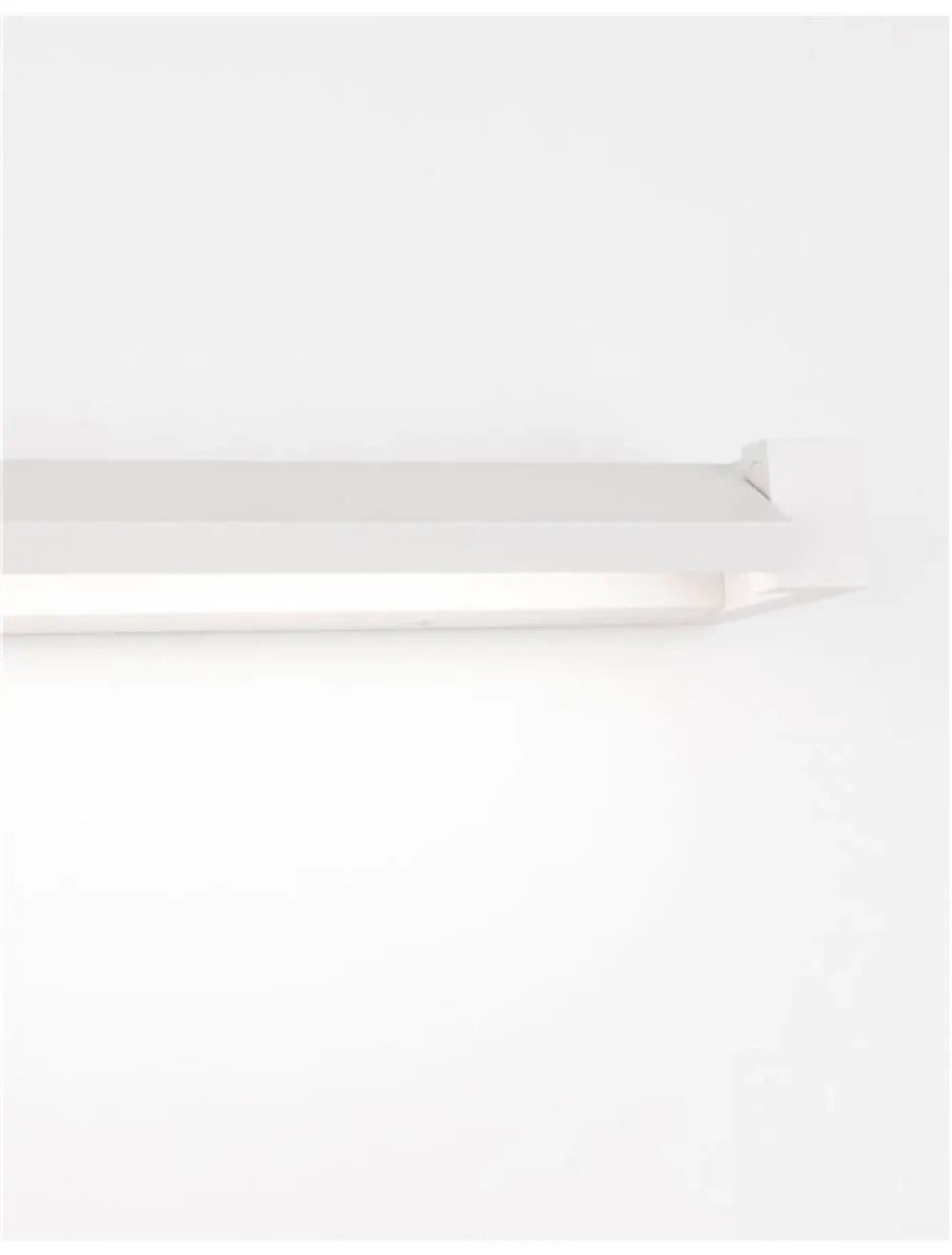 Aplica de perete structura din Aluminiu Alb si abajur din Acrilic  H4.2xL40cm IP20 12W 901lm 3000k LINE