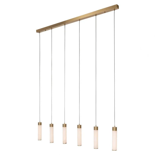 Lustra din Metal/Alabastru Auriu/Alb L150xH185cm Elaris Richmond interiors