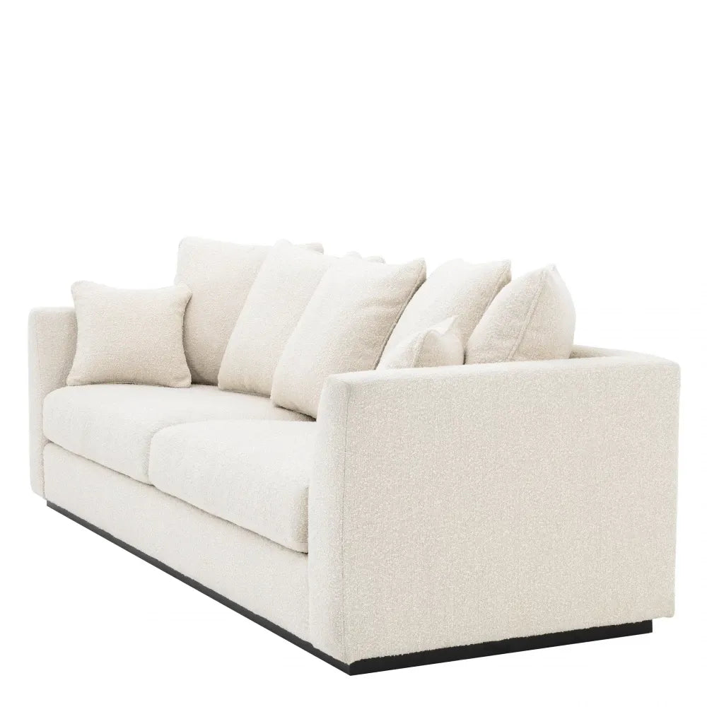 Canapea fixa tapitata cu Stofa Boucle Crem L255cm Taylor Eichholtz