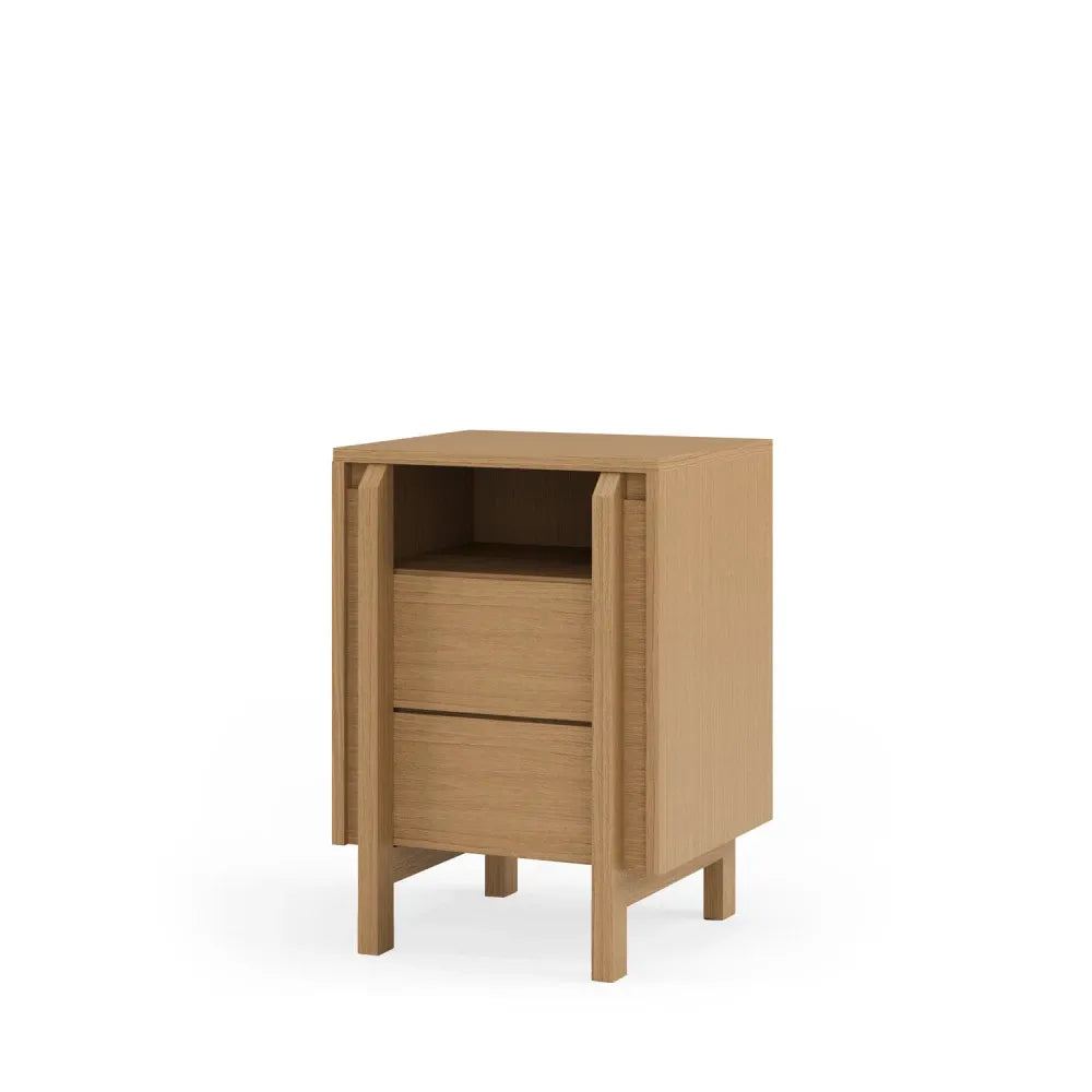 Noptiera cu sertare Pacific de culoare stejar L40xH63cm