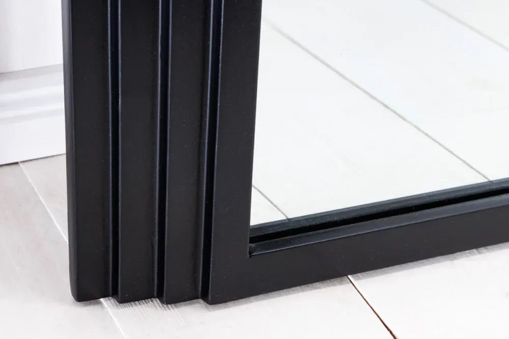 Oglinda cu rama din Poliuretan/MDF Negru H160xL80cm Art Deco