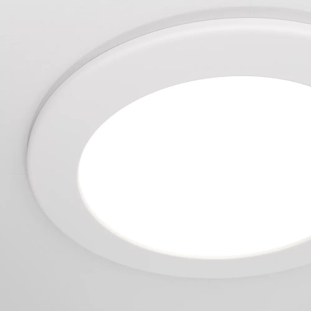 Spot incastrat rotund din ABS Alb H3xD17cm IP 44 12W 1000lm 3000-6000k Stockton
