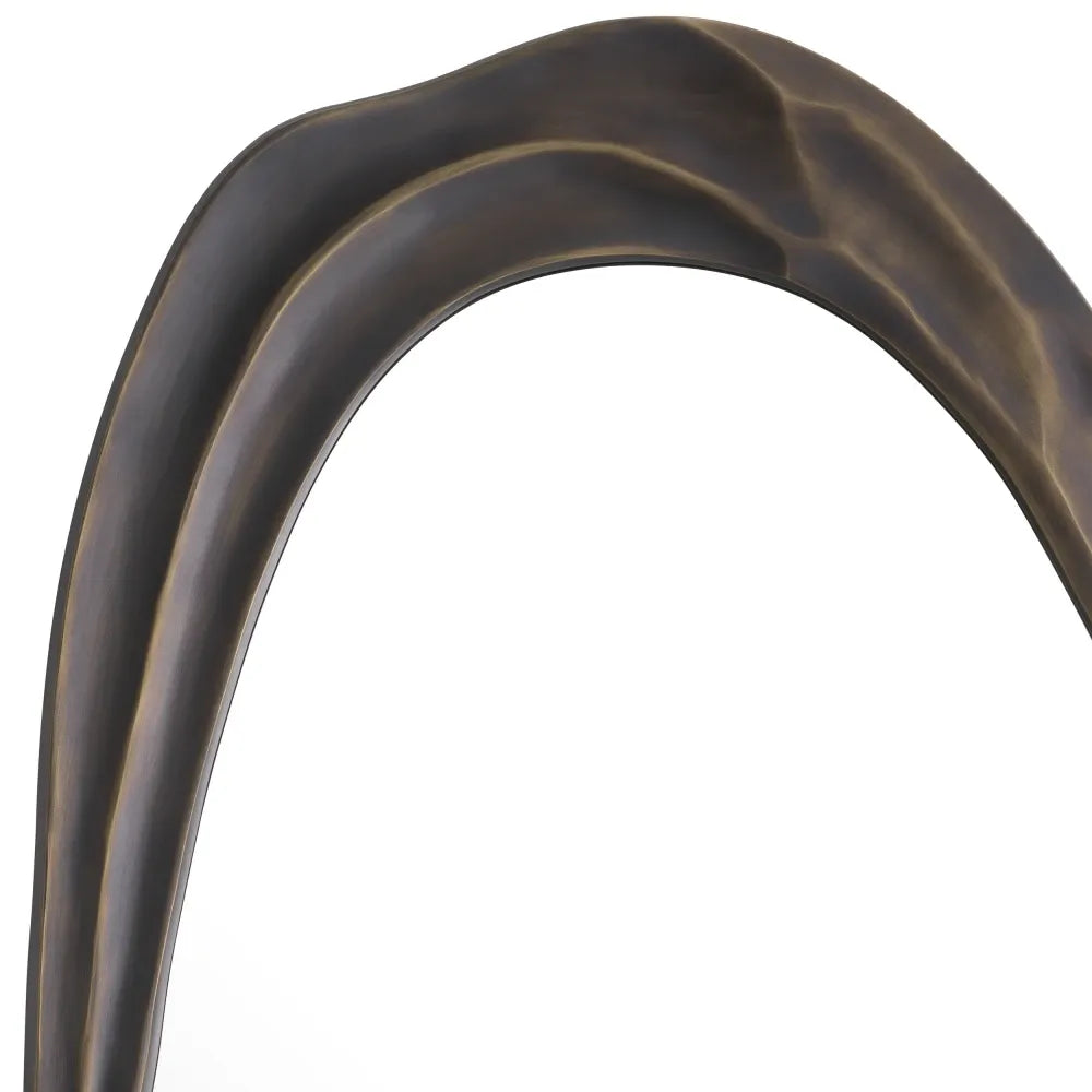 Oglinda cu rama din Metal/MDF Bronz L71xH142cm Karma L Eichholtz