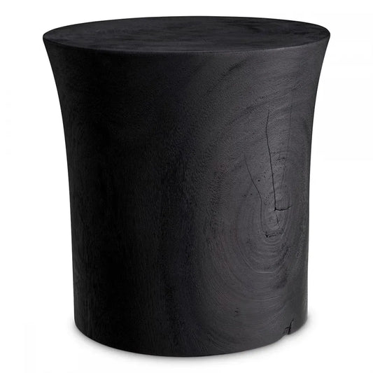Masuta laterala Rotunda din Lemn de suar Negru D39xH41.5cm Osias Eichholtz
