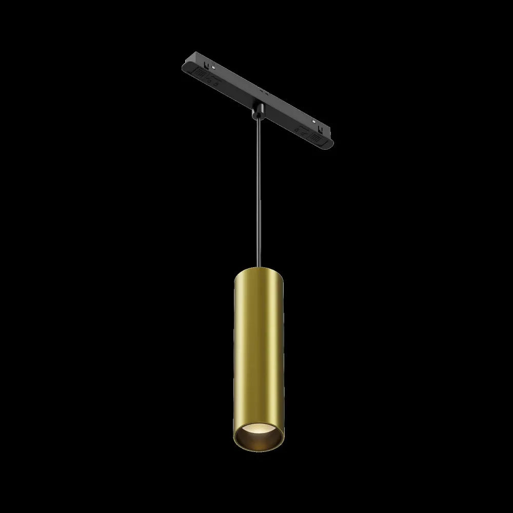 Pendul dimabil smart pentru sina Exility din Aluminiu Negru/Alama H121.9xL20cm 12W 1014lm 2700-6000k Focus LED