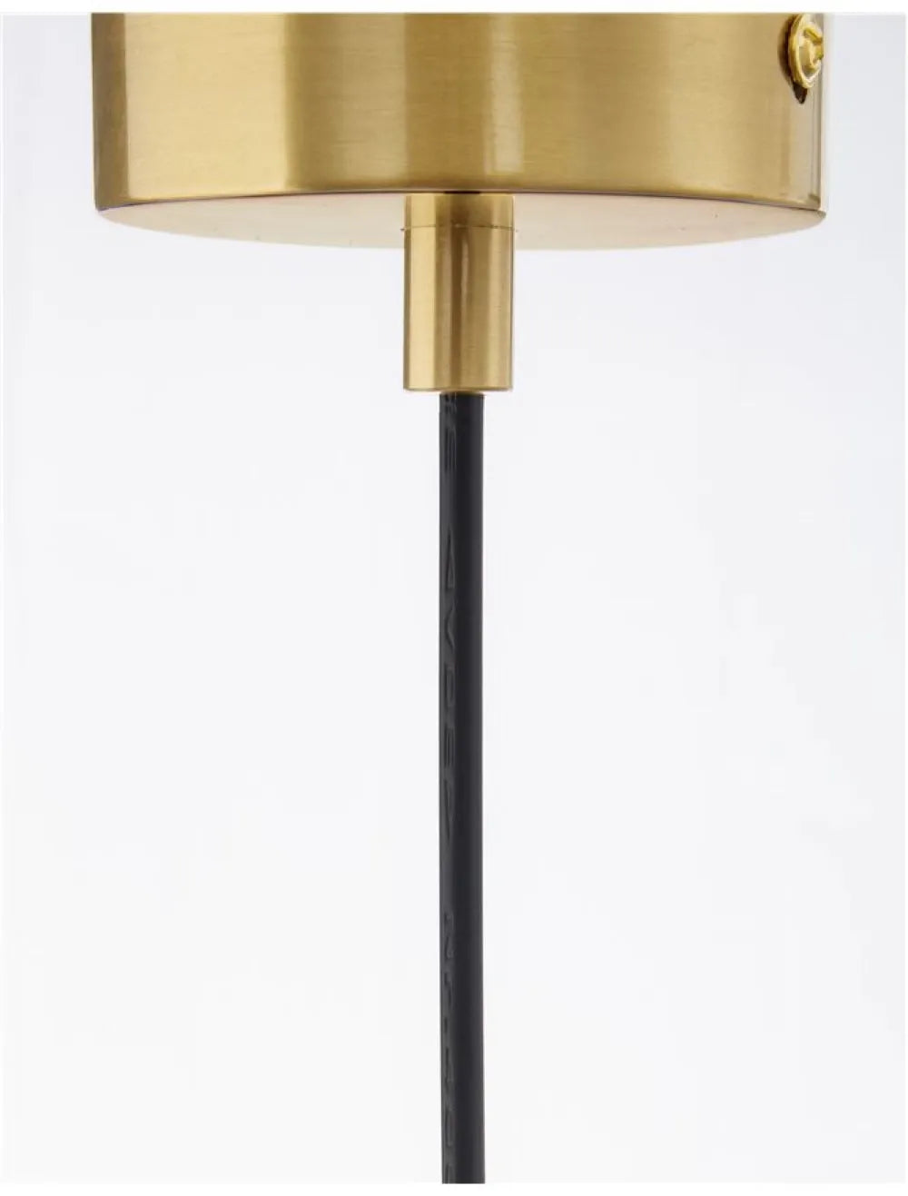 Pendul structura din Metal Auriu si abajur din Sticla Alb H120xL30cm IP20 LATO