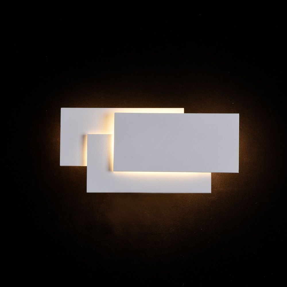 Aplica de perete din Metal Alb cu LED  L26x6xH13cm Kona