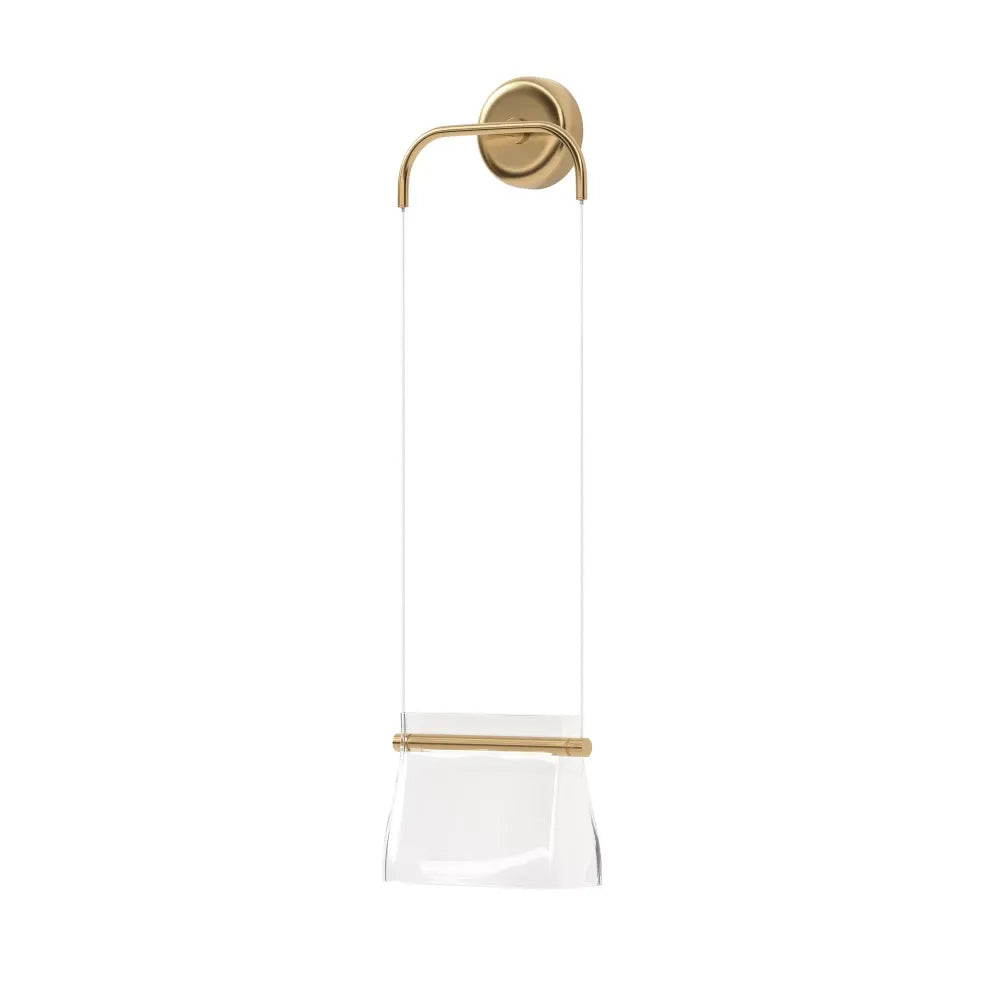 Aplica perete din Metal Alama H330xL25cm Cabaret