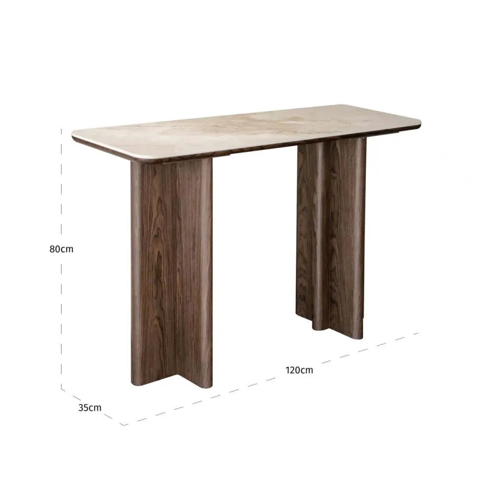 Consola din MDF Maro si Ceramica Multicolor L120xH80cm Colson Richmond interiors