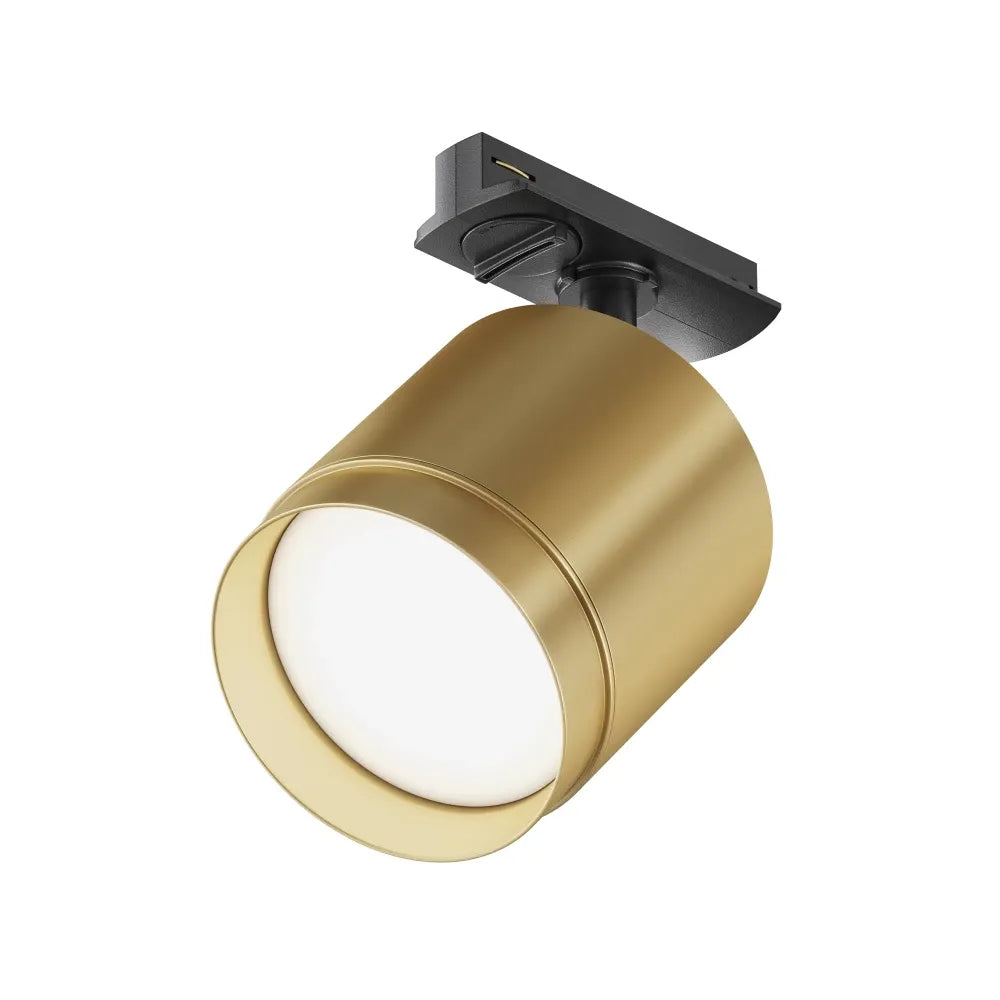 Spot pentru sina Unity din Aluminiu/Plastic Negru/Auriu mat H14.8xD8.2cm Polar