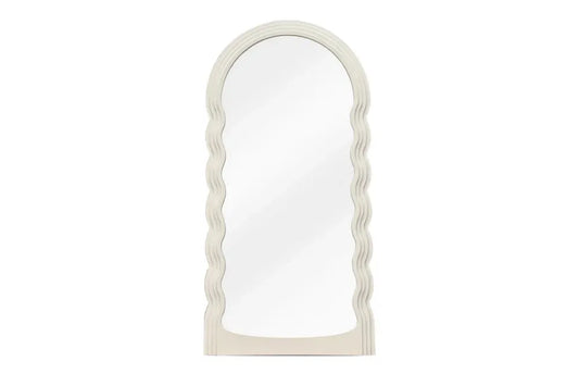 Oglinda cu rama din Poliuretan/MDF Alb H160xL80cm Wave