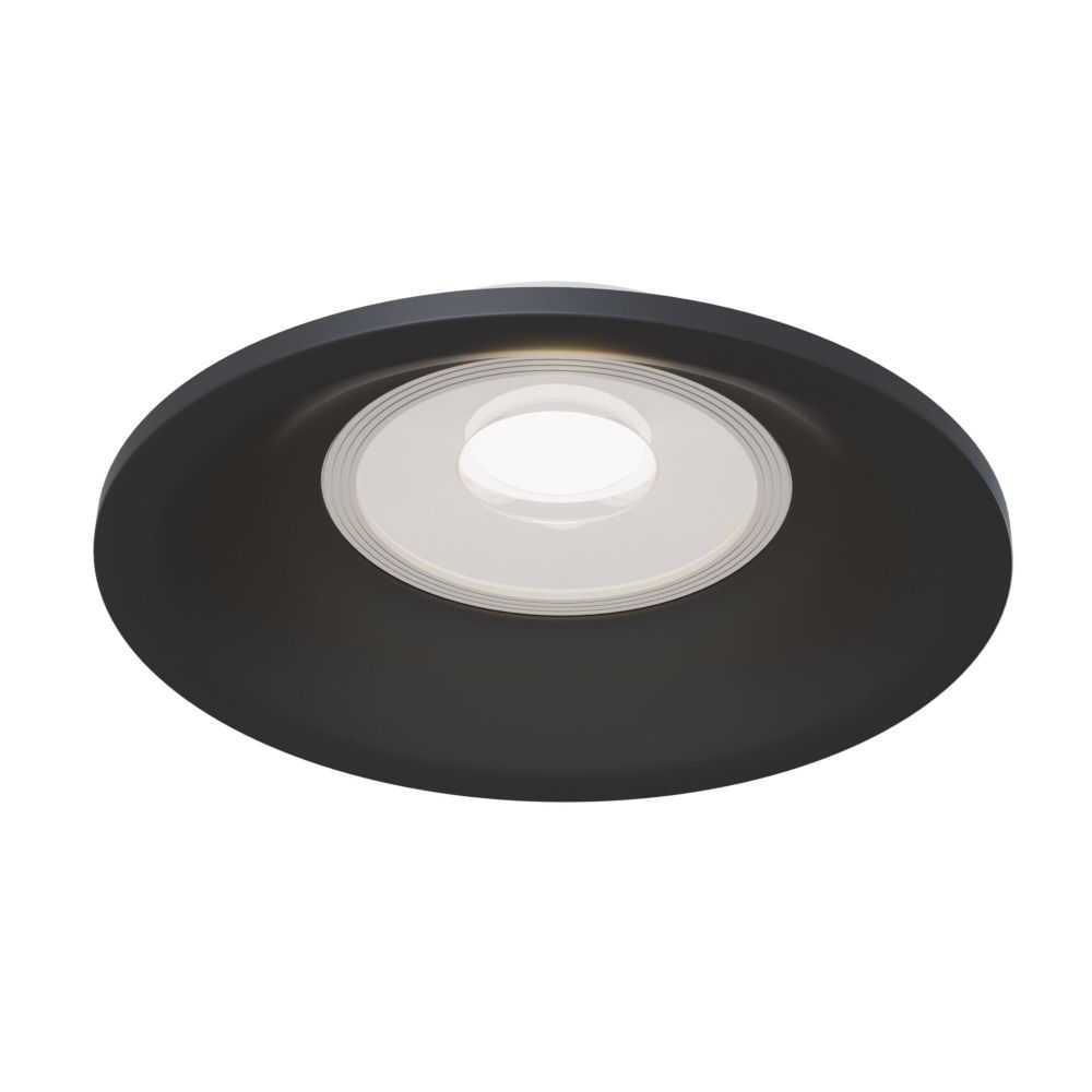 Spot incastra din Aluminiu Negru D9xH7cm Slim