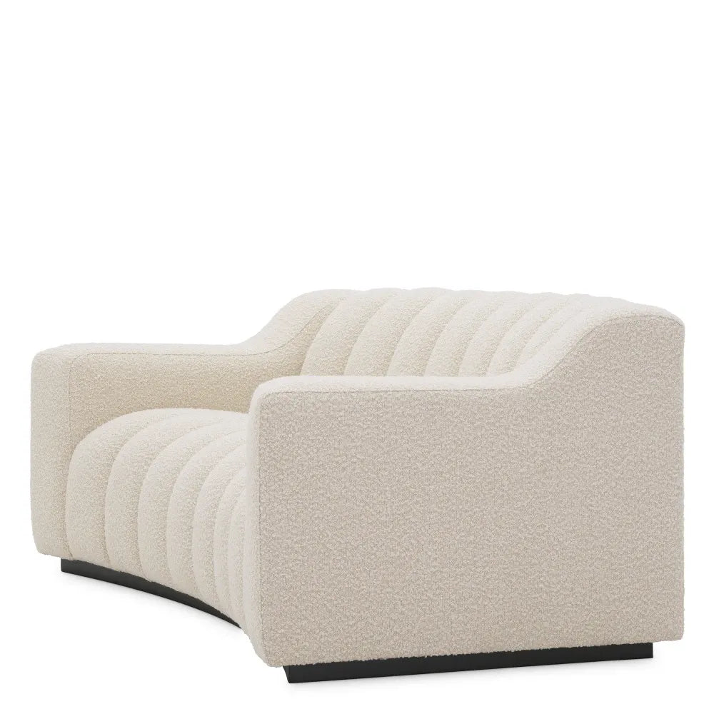 Canapea tapitat cu Stofa boucle Alb L194xA112xH78.5cm Kelly XS Eichholtz