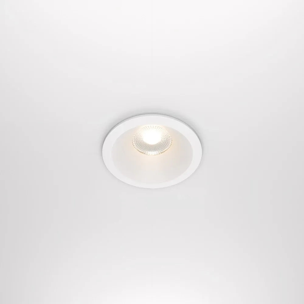 Spot incastrat rotund dimabil din Aluminiu Alb H8.5xD8.5cm IP 65 12W 910lm 3000k Zoom