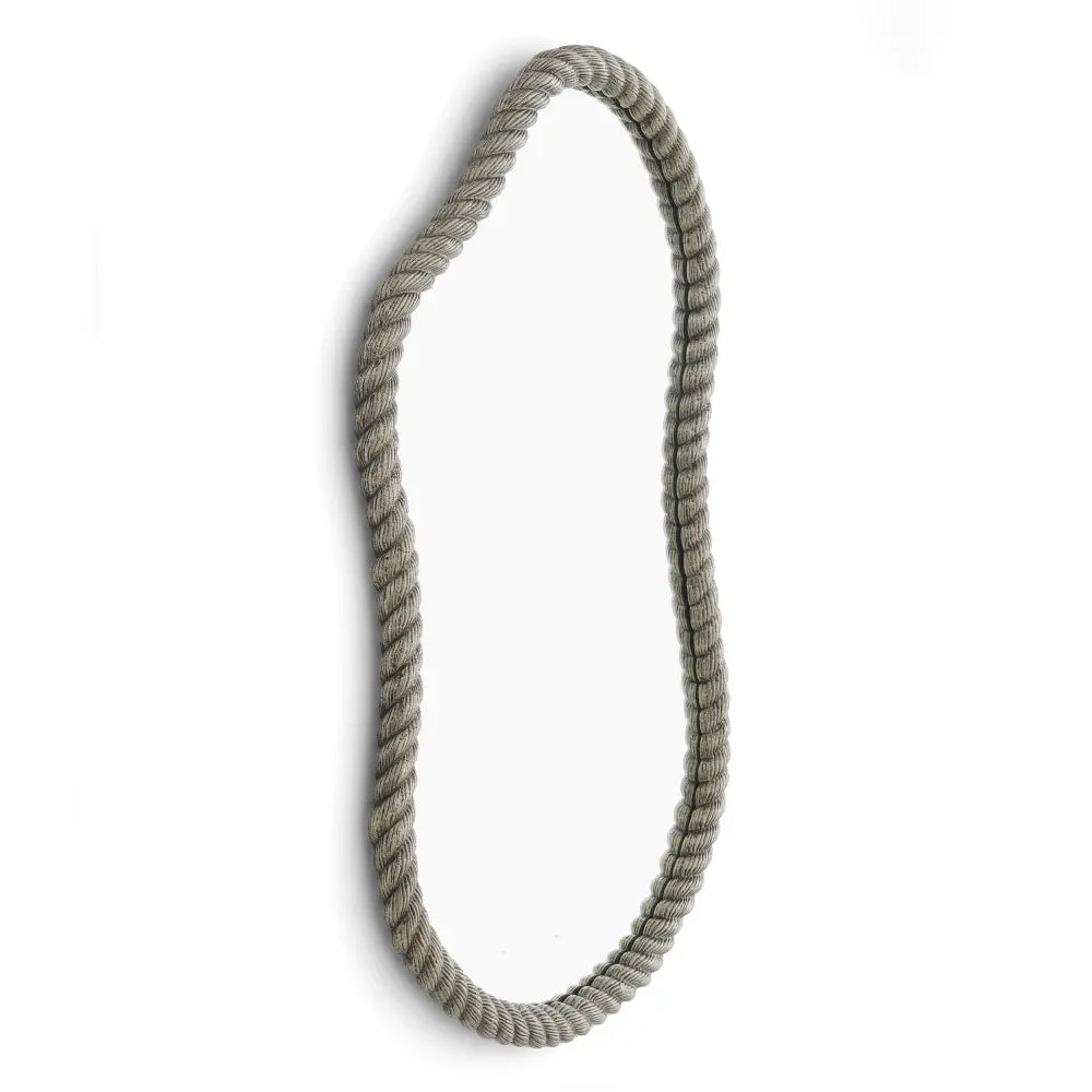 Oglinda cu rama din Metal/MDF Argintiu L59xH95cm Elvington L Eichholtz