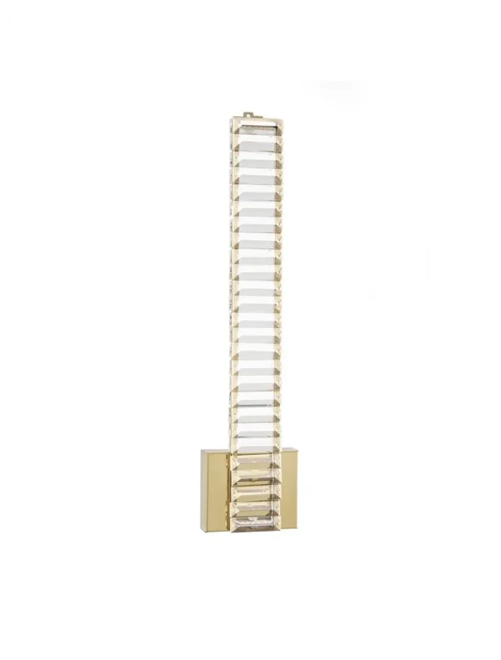 Aplica de perete structura din Metal Auriu si abajur din Cristal Transparent H60xL14cm IP20 19W 1707lm 3500k AURELIA