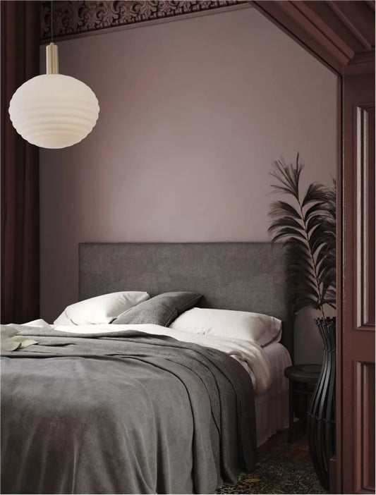 Pendul structura din Metal Auriu si abajur din Sticla Alb H120xL32cm IP20 ALLEN