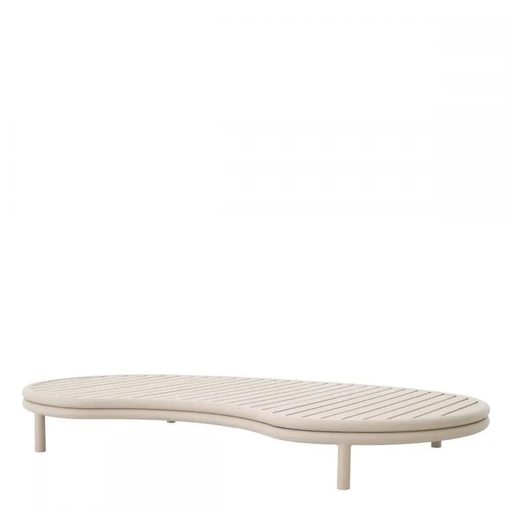 Masuta de cafea pentru exterior din Metal Bej H22xL180cm Laguno Eichholtz