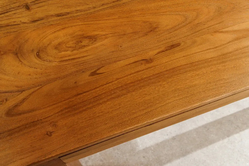 Masa extensibila din Lemn de salcam Maro honey L120-200xH75cm PURE
