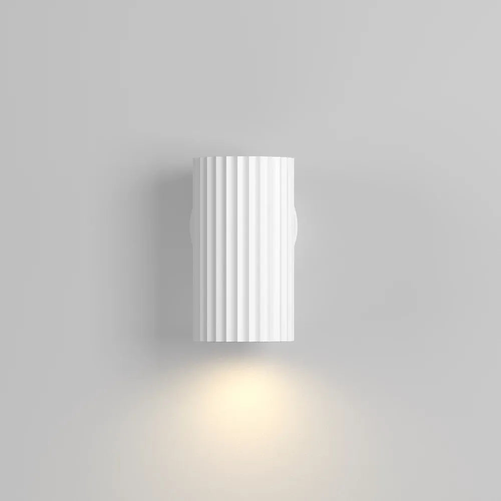 Aplica perete din Aluminiu Alb H10xD5.6cm Calipso