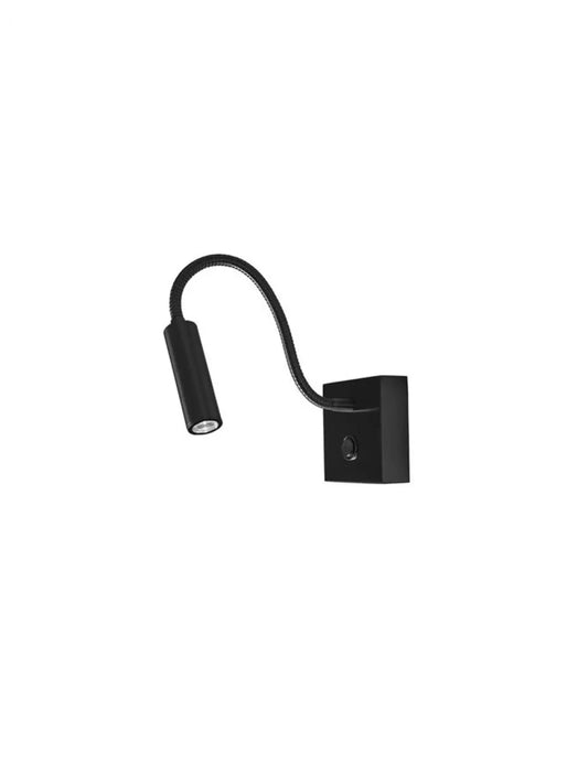 Aplica de perete din Aluminiu Negru H8xL32cm IP20 3W 190lm 3000k MADISON