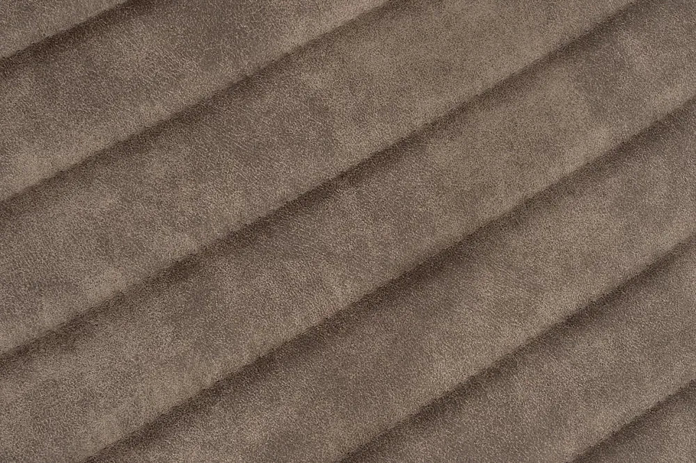 Banca din Metal Negru si Microfibra Maro taupe H88xL160cm Loft