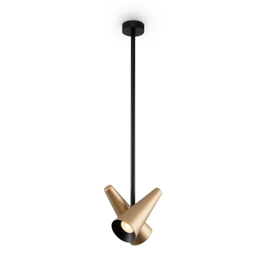 Lustra din Metal Alama cu 2 becuri GU10 50W D21xH78cm Giro
