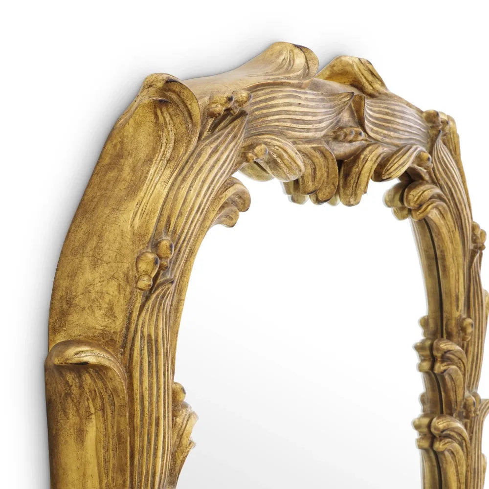 Oglinda cu rama din Lemn/Metal Auriu L92xH129cm Gavin Eichholtz