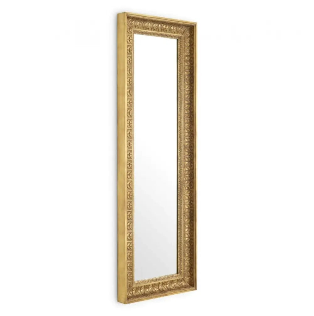 Oglinda cu rama din Lemn/Metal Auriu L57xH176cm Sahure L Eichholtz