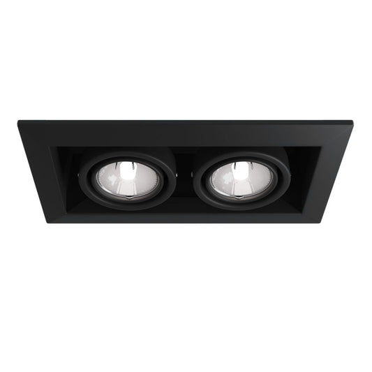 Spot incastra din Metal Negru L25xH8cm Metal Modern