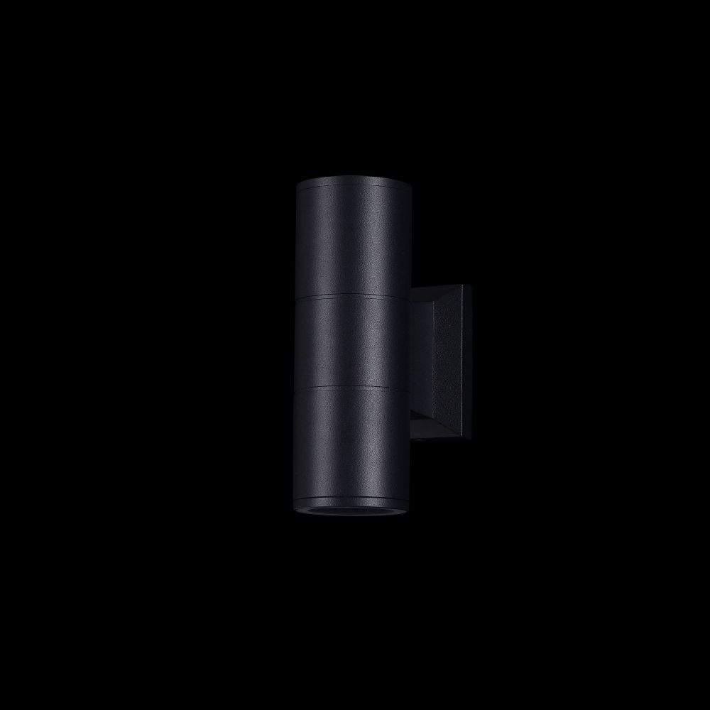 Aplica de perete pentru exterior din Metal Negru cu 2 becuri L7x12xH18cm Bowery
