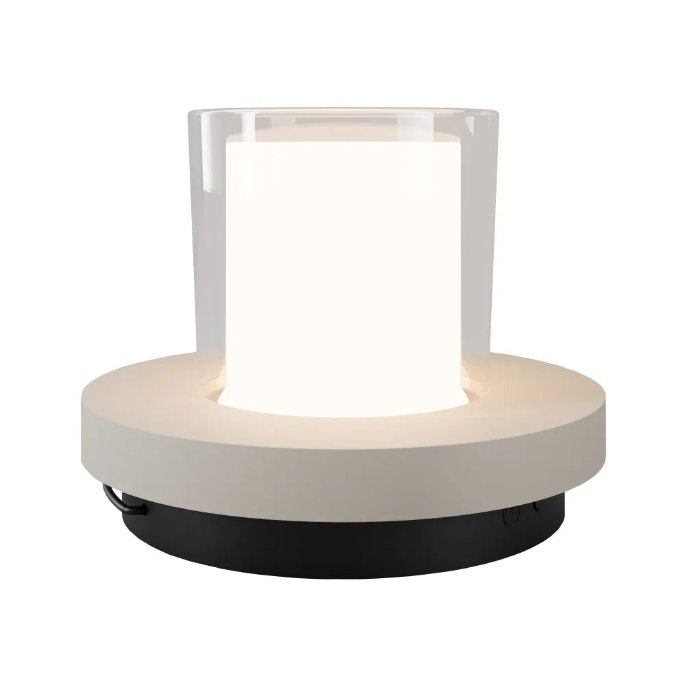 Spot exterior din Plastic Negru si Plastic Alb/Transparent H10xD13.2cm Lantra