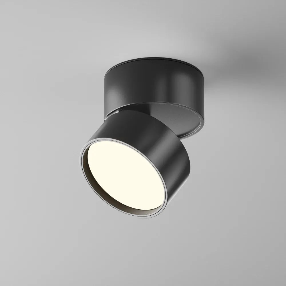 Spot aplicat din Aluminiu Negru H8xD8.5cm Onda