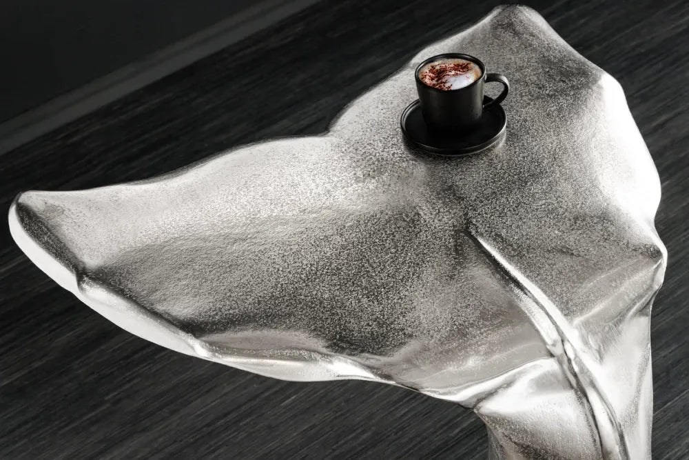 Masuta laterala din Metal Argintiu L57xH56cm Wildlife walflosse