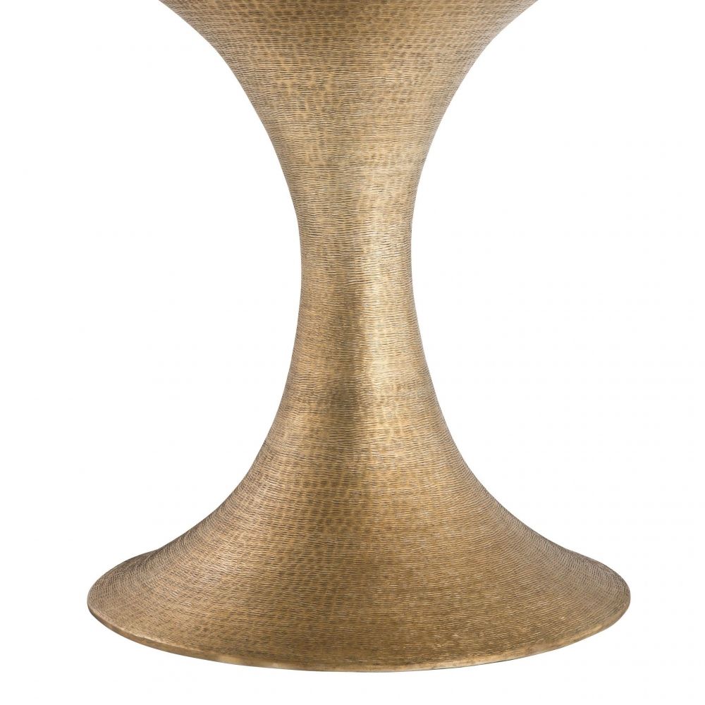 Masa rotunda din Furnir de stejar Auriu de 4-6 persoane D140cm Melchior
