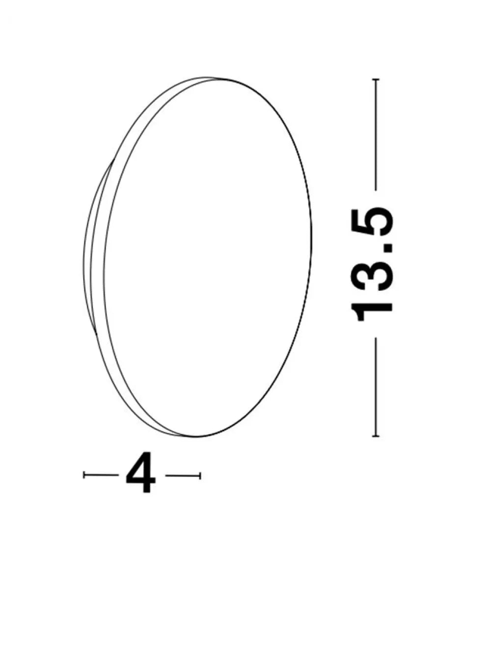 Aplica de perete structura din Metal Alb si abajur din Acrilic  H8xL13.5cm IP20 6W 487lm 3000k ASTRID